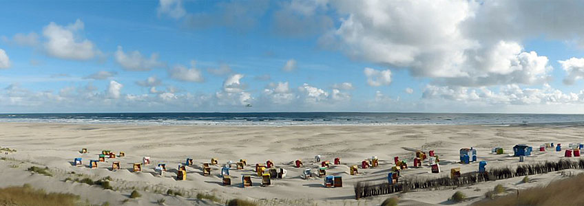 Der endlose Strand auf Juist